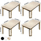 Metal Traditional Luxury Rectangle Indoor Table Sintered Stone Top Table with Legs Clearhalo ' dining_table' 'Dining Tables & Seating' 'Dining Tables' 'furn' 'furn_dining_table' 'Furniture' 'furniture_dining_table' 'Kitchen & Dining Furniture' 'kitchen&dining_furn' 'kitchen' 'kitchen_dining_table' 3876398
