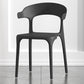 Scandinavian Living Room Plastic Arm Chair Matte Finish Wingback Dining Chair Black 1 Piece Clearhalo ' kitchen&dining_furn' 'Dining Chairs' 'Dining Tables & Seating' 'dining_chair' 'furn' 'furn_dining_chair' 'Furniture' 'furniture_dining_chair' 'Kitchen & Dining Furniture' 'kitchen' 3876432