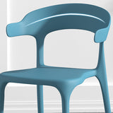 Scandinavian Living Room Plastic Arm Chair Matte Finish Wingback Dining Chair Clearhalo ' kitchen&dining_furn' 'Dining Chairs' 'Dining Tables & Seating' 'dining_chair' 'furn' 'furn_dining_chair' 'Furniture' 'furniture_dining_chair' 'Kitchen & Dining Furniture' 'kitchen' 3876442