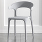 Scandinavian Living Room Plastic Arm Chair Matte Finish Wingback Dining Chair Light Gray 1 Piece Clearhalo ' kitchen&dining_furn' 'Dining Chairs' 'Dining Tables & Seating' 'dining_chair' 'furn' 'furn_dining_chair' 'Furniture' 'furniture_dining_chair' 'Kitchen & Dining Furniture' 'kitchen' 3876444