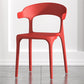 Scandinavian Living Room Plastic Arm Chair Matte Finish Wingback Dining Chair Red 1 Piece Clearhalo ' kitchen&dining_furn' 'Dining Chairs' 'Dining Tables & Seating' 'dining_chair' 'furn' 'furn_dining_chair' 'Furniture' 'furniture_dining_chair' 'Kitchen & Dining Furniture' 'kitchen' 3876455
