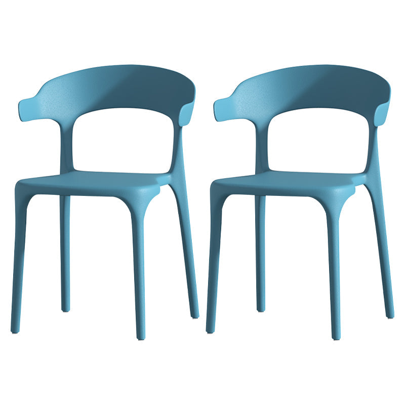 Scandinavian Living Room Plastic Arm Chair Matte Finish Wingback Dining Chair Blue 2 Piece Set Clearhalo ' kitchen&dining_furn' 'Dining Chairs' 'Dining Tables & Seating' 'dining_chair' 'furn' 'furn_dining_chair' 'Furniture' 'furniture_dining_chair' 'Kitchen & Dining Furniture' 'kitchen' 3876462