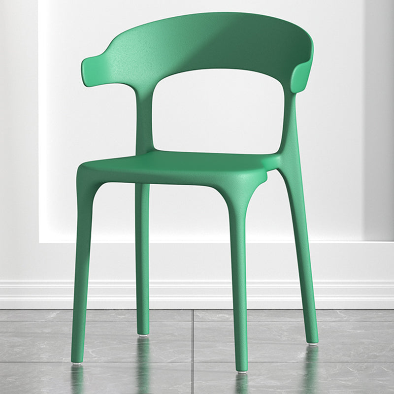 Scandinavian Living Room Plastic Arm Chair Matte Finish Wingback Dining Chair Green 1 Piece Clearhalo ' kitchen&dining_furn' 'Dining Chairs' 'Dining Tables & Seating' 'dining_chair' 'furn' 'furn_dining_chair' 'Furniture' 'furniture_dining_chair' 'Kitchen & Dining Furniture' 'kitchen' 3876467