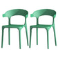 Scandinavian Living Room Plastic Arm Chair Matte Finish Wingback Dining Chair Green 2 Piece Set Clearhalo ' kitchen&dining_furn' 'Dining Chairs' 'Dining Tables & Seating' 'dining_chair' 'furn' 'furn_dining_chair' 'Furniture' 'furniture_dining_chair' 'Kitchen & Dining Furniture' 'kitchen' 3876468
