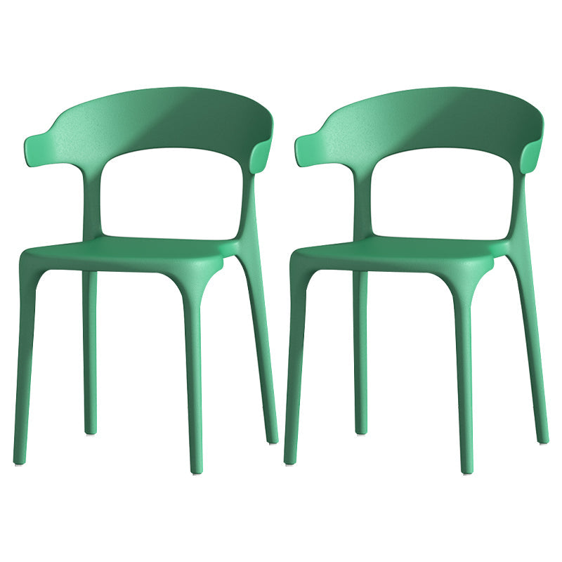Scandinavian Living Room Plastic Arm Chair Matte Finish Wingback Dining Chair Green 2 Piece Set Clearhalo ' kitchen&dining_furn' 'Dining Chairs' 'Dining Tables & Seating' 'dining_chair' 'furn' 'furn_dining_chair' 'Furniture' 'furniture_dining_chair' 'Kitchen & Dining Furniture' 'kitchen' 3876468