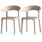 Scandinavian Living Room Plastic Arm Chair Matte Finish Wingback Dining Chair Coffee 2 Piece Set Clearhalo ' kitchen&dining_furn' 'Dining Chairs' 'Dining Tables & Seating' 'dining_chair' 'furn' 'furn_dining_chair' 'Furniture' 'furniture_dining_chair' 'Kitchen & Dining Furniture' 'kitchen' 3876471