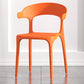 Scandinavian Living Room Plastic Arm Chair Matte Finish Wingback Dining Chair Orange 1 Piece Clearhalo ' kitchen&dining_furn' 'Dining Chairs' 'Dining Tables & Seating' 'dining_chair' 'furn' 'furn_dining_chair' 'Furniture' 'furniture_dining_chair' 'Kitchen & Dining Furniture' 'kitchen' 3876476