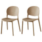 Contemporary Plastic Dining Side Chair Matte Finish Open Back Dining Side Chair Camel 2 Piece Set Clearhalo ' kitchen&dining_furn' 'Dining Chairs' 'Dining Tables & Seating' 'dining_chair' 'furn' 'furn_dining_chair' 'Furniture' 'furniture_dining_chair' 'Kitchen & Dining Furniture' 'kitchen' 3876506