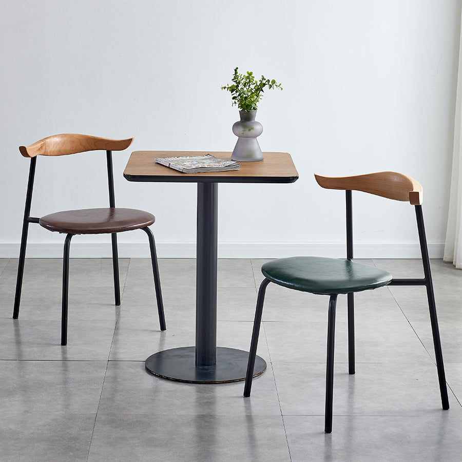 Contemporary Metal Dining Armless Chairs Open Back Dining Side Chair for Restaurant Clearhalo ' kitchen&dining_furn' 'Dining Chairs' 'Dining Tables & Seating' 'dining_chair' 'furn' 'furn_dining_chair' 'Furniture' 'furniture_dining_chair' 'Kitchen & Dining Furniture' 'kitchen' 3885185