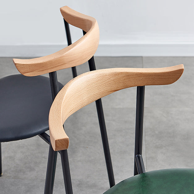 Contemporary Metal Dining Armless Chairs Open Back Dining Side Chair for Restaurant Clearhalo ' kitchen&dining_furn' 'Dining Chairs' 'Dining Tables & Seating' 'dining_chair' 'furn' 'furn_dining_chair' 'Furniture' 'furniture_dining_chair' 'Kitchen & Dining Furniture' 'kitchen' 3885196