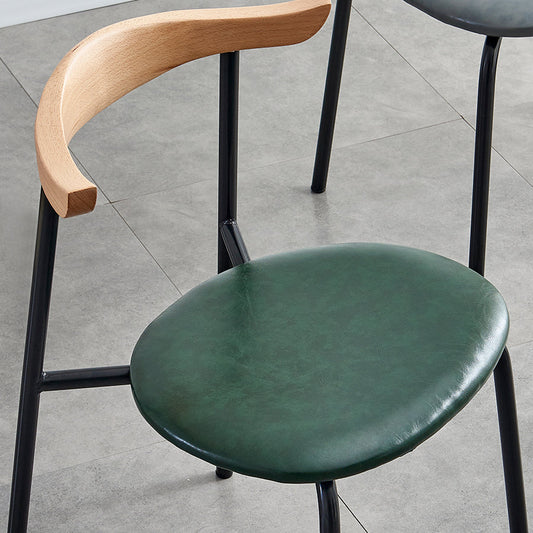 Contemporary Metal Dining Armless Chairs Open Back Dining Side Chair for Restaurant Clearhalo ' kitchen&dining_furn' 'Dining Chairs' 'Dining Tables & Seating' 'dining_chair' 'furn' 'furn_dining_chair' 'Furniture' 'furniture_dining_chair' 'Kitchen & Dining Furniture' 'kitchen' 3885200