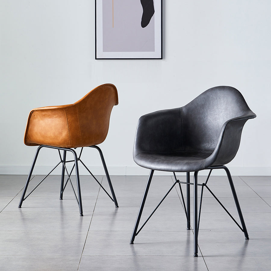 Contemporary Metal Dining Chairs Upholstered Linen Fabric Dining Chair for Restaurant Clearhalo ' kitchen&dining_furn' 'Dining Chairs' 'Dining Tables & Seating' 'dining_chair' 'Furniture' 'furniture_dining_chair' 'Kitchen & Dining Furniture' 'kitchen' 3885220