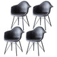 Contemporary Metal Dining Chairs Upholstered Linen Fabric Dining Chair for Restaurant Dark Gray Set of 4 Clearhalo ' kitchen&dining_furn' 'Dining Chairs' 'Dining Tables & Seating' 'dining_chair' 'Furniture' 'furniture_dining_chair' 'Kitchen & Dining Furniture' 'kitchen' 3885225