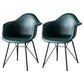 Contemporary Metal Dining Chairs Upholstered Linen Fabric Dining Chair for Restaurant Green Set of 2 Clearhalo ' kitchen&dining_furn' 'Dining Chairs' 'Dining Tables & Seating' 'dining_chair' 'Furniture' 'furniture_dining_chair' 'Kitchen & Dining Furniture' 'kitchen' 3885240