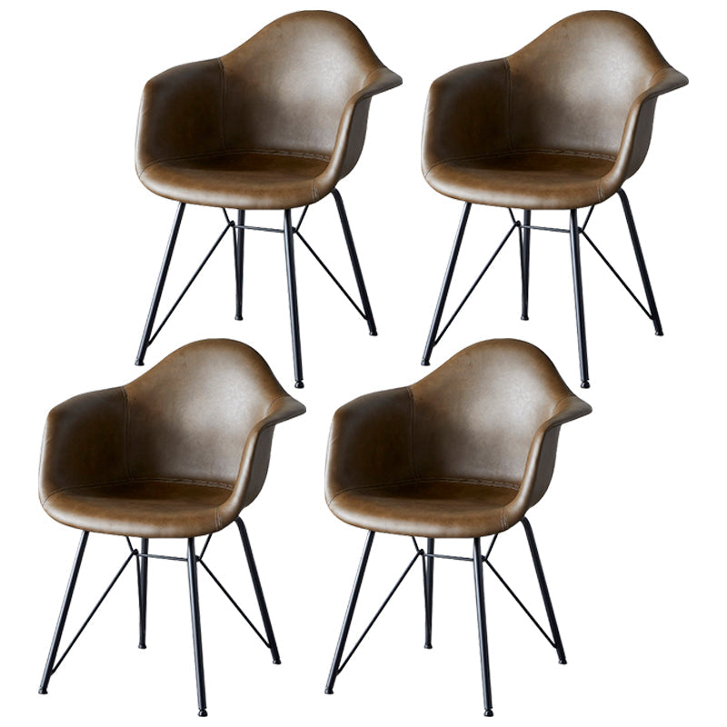 Contemporary Metal Dining Chairs Upholstered Linen Fabric Dining Chair for Restaurant Coffee Set of 4 Clearhalo ' kitchen&dining_furn' 'Dining Chairs' 'Dining Tables & Seating' 'dining_chair' 'Furniture' 'furniture_dining_chair' 'Kitchen & Dining Furniture' 'kitchen' 3885247