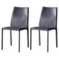 Solid Back Dining Armless Chairs Stackable Dining Side Chairs with Metal Legs Grey 2 Piece Set Clearhalo ' kitchen&dining_furn' 'Dining Chairs' 'Dining Tables & Seating' 'dining_chair' 'furn' 'furn_dining_chair' 'Furniture' 'furniture_dining_chair' 'Kitchen & Dining Furniture' 'kitchen' 3885251