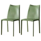 Solid Back Dining Armless Chairs Stackable Dining Side Chairs with Metal Legs Green 2 Piece Set Clearhalo ' kitchen&dining_furn' 'Dining Chairs' 'Dining Tables & Seating' 'dining_chair' 'furn' 'furn_dining_chair' 'Furniture' 'furniture_dining_chair' 'Kitchen & Dining Furniture' 'kitchen' 3885269