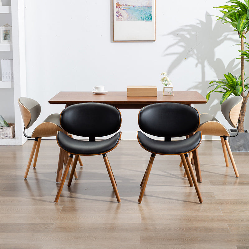 Modern Style Dining Side Chair Armless Single Chair for Kitchen with Wooden Legs Clearhalo ' kitchen&dining_furn' 'Dining Chairs' 'Dining Tables & Seating' 'dining_chair' 'furn' 'furn_dining_chair' 'Furniture' 'furniture_dining_chair' 'Kitchen & Dining Furniture' 'kitchen' 3885303