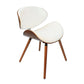 Modern Style Dining Side Chair Armless Single Chair for Kitchen with Wooden Legs White Walnut Clearhalo ' kitchen&dining_furn' 'Dining Chairs' 'Dining Tables & Seating' 'dining_chair' 'furn' 'furn_dining_chair' 'Furniture' 'furniture_dining_chair' 'Kitchen & Dining Furniture' 'kitchen' 3885311