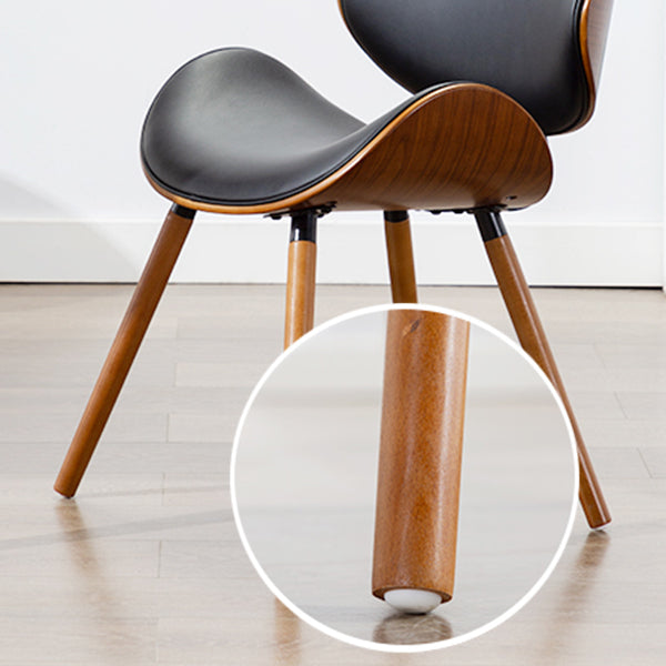 Modern Style Dining Side Chair Armless Single Chair for Kitchen with Wooden Legs Clearhalo ' kitchen&dining_furn' 'Dining Chairs' 'Dining Tables & Seating' 'dining_chair' 'furn' 'furn_dining_chair' 'Furniture' 'furniture_dining_chair' 'Kitchen & Dining Furniture' 'kitchen' 3885314