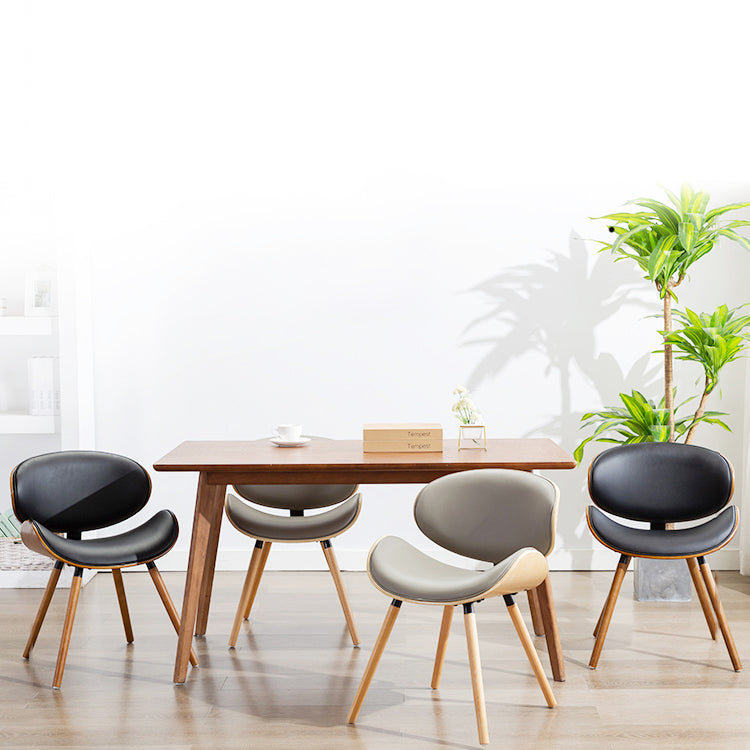 Modern Style Dining Side Chair Armless Single Chair for Kitchen with Wooden Legs Clearhalo ' kitchen&dining_furn' 'Dining Chairs' 'Dining Tables & Seating' 'dining_chair' 'furn' 'furn_dining_chair' 'Furniture' 'furniture_dining_chair' 'Kitchen & Dining Furniture' 'kitchen' 3885316