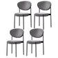 Home Scandinavian Side Chair Upholstered Metal Open Back Dining Room Chair Grey 4 Piece Set Clearhalo ' kitchen&dining_furn' 'Dining Chairs' 'Dining Tables & Seating' 'dining_chair' 'furn' 'furn_dining_chair' 'Furniture' 'furniture_dining_chair' 'Kitchen & Dining Furniture' 'kitchen' 3885334