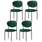 Home Scandinavian Side Chair Upholstered Metal Open Back Dining Room Chair Green 4 Piece Set Clearhalo ' kitchen&dining_furn' 'Dining Chairs' 'Dining Tables & Seating' 'dining_chair' 'furn' 'furn_dining_chair' 'Furniture' 'furniture_dining_chair' 'Kitchen & Dining Furniture' 'kitchen' 3885346