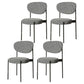Home Scandinavian Side Chair Upholstered Metal Open Back Dining Room Chair Black White 4 Piece Set Clearhalo ' kitchen&dining_furn' 'Dining Chairs' 'Dining Tables & Seating' 'dining_chair' 'furn' 'furn_dining_chair' 'Furniture' 'furniture_dining_chair' 'Kitchen & Dining Furniture' 'kitchen' 3885349