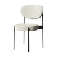 Home Scandinavian Side Chair Upholstered Metal Open Back Dining Room Chair White-Gray 1 Piece Clearhalo ' kitchen&dining_furn' 'Dining Chairs' 'Dining Tables & Seating' 'dining_chair' 'furn' 'furn_dining_chair' 'Furniture' 'furniture_dining_chair' 'Kitchen & Dining Furniture' 'kitchen' 3885356