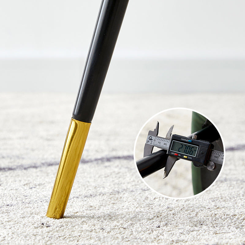 Scandinavian Home Side Chair Metal Solid Back Upholstered Dining Room Chair Clearhalo ' kitchen&dining_furn' 'Dining Chairs' 'Dining Tables & Seating' 'dining_chair' 'furn' 'furn_dining_chair' 'Furniture' 'furniture_dining_chair' 'Kitchen & Dining Furniture' 'kitchen' 3885389