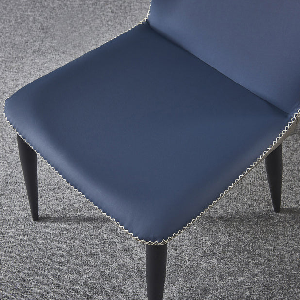 Contemporary Home Side Chair Wingback Metal Upholstered Dining Room Chair Clearhalo ' kitchen&dining_furn' 'Dining Chairs' 'Dining Tables & Seating' 'dining_chair' 'furn' 'furn_dining_chair' 'Furniture' 'furniture_dining_chair' 'Kitchen & Dining Furniture' 'kitchen' 3885467