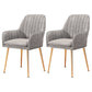Upholstered Dining Arm Chair Restaurant Dining Armchair with Metal Legs (Set of 2) Grey Brass Gold Clearhalo ' kitchen&dining_furn' 'Dining Chairs' 'Dining Tables & Seating' 'dining_chair' 'furn' 'furn_dining_chair' 'Furniture' 'furniture_dining_chair' 'Kitchen & Dining Furniture' 'kitchen' 3885476