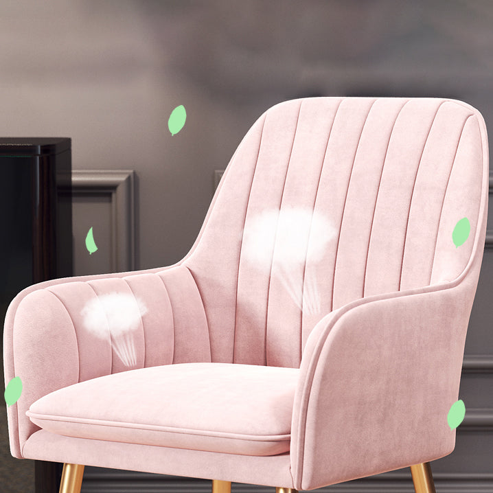 Upholstered Dining Arm Chair Restaurant Dining Armchair with Metal Legs (Set of 2) Clearhalo ' kitchen&dining_furn' 'Dining Chairs' 'Dining Tables & Seating' 'dining_chair' 'furn' 'furn_dining_chair' 'Furniture' 'furniture_dining_chair' 'Kitchen & Dining Furniture' 'kitchen' 3885490