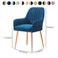 Upholstered Dining Arm Chair Restaurant Dining Armchair with Metal Legs (Set of 2) Clearhalo ' kitchen&dining_furn' 'Dining Chairs' 'Dining Tables & Seating' 'dining_chair' 'furn' 'furn_dining_chair' 'Furniture' 'furniture_dining_chair' 'Kitchen & Dining Furniture' 'kitchen' 3885497