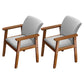 Home Scandinavian Arm Chair Wood Upholstered Solid Back Dining Room Chair Grey 2 Piece Set Walnut Clearhalo ' kitchen&dining_furn' 'Dining Chairs' 'Dining Tables & Seating' 'dining_chair' 'furn' 'furn_dining_chair' 'Furniture' 'furniture_dining_chair' 'Kitchen & Dining Furniture' 'kitchen' 3885506