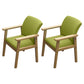 Home Scandinavian Arm Chair Wood Upholstered Solid Back Dining Room Chair Green 2 Piece Set Natural Wood Clearhalo ' kitchen&dining_furn' 'Dining Chairs' 'Dining Tables & Seating' 'dining_chair' 'furn' 'furn_dining_chair' 'Furniture' 'furniture_dining_chair' 'Kitchen & Dining Furniture' 'kitchen' 3885539