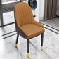 Scandinavian Home Side Chair Metal Upholstered Solid Back Dining Room Chair Coffee 1 Piece Brass Gold Clearhalo ' kitchen&dining_furn' 'Dining Chairs' 'Dining Tables & Seating' 'dining_chair' 'furn' 'furn_dining_chair' 'Furniture' 'furniture_dining_chair' 'Kitchen & Dining Furniture' 'kitchen' 3885601
