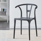 Modern Style Plastic Dining Chair Stackable Armless Dining Side Chair for Kitchen Black 1 Piece Clearhalo ' kitchen&dining_furn' 'Dining Chairs' 'Dining Tables & Seating' 'dining_chair' 'furn' 'furn_dining_chair' 'Furniture' 'furniture_dining_chair' 'Kitchen & Dining Furniture' 'kitchen' 3885633