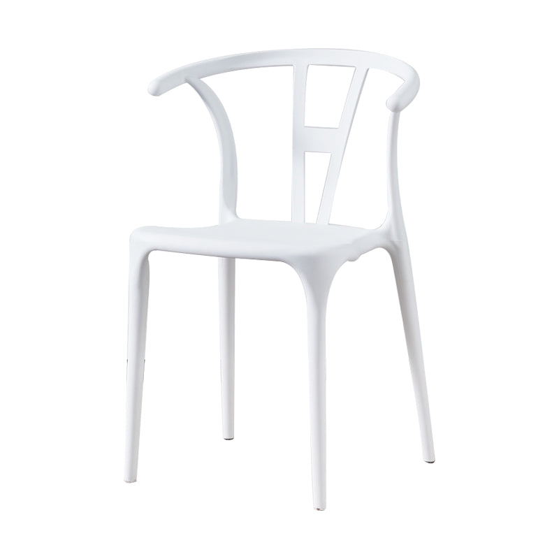 Modern Style Plastic Dining Chair Stackable Armless Dining Side Chair for Kitchen Clearhalo ' kitchen&dining_furn' 'Dining Chairs' 'Dining Tables & Seating' 'dining_chair' 'furn' 'furn_dining_chair' 'Furniture' 'furniture_dining_chair' 'Kitchen & Dining Furniture' 'kitchen' 3885641