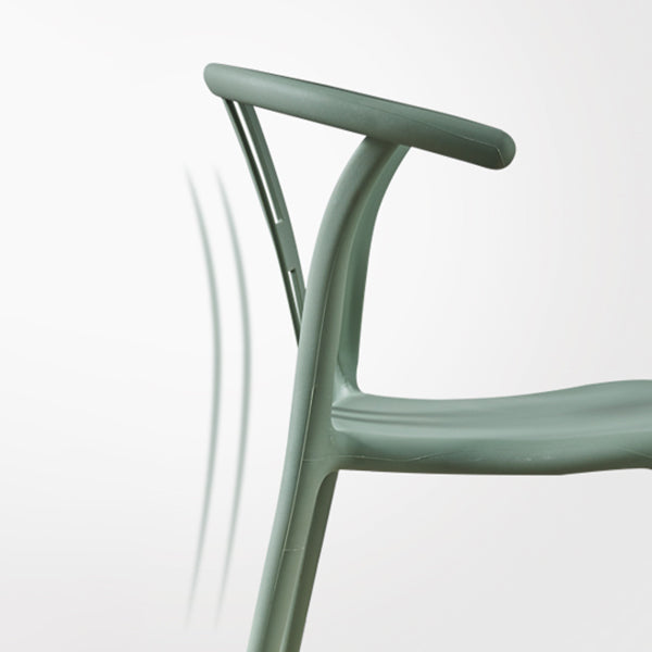 Modern Style Plastic Dining Chair Stackable Armless Dining Side Chair for Kitchen Clearhalo ' kitchen&dining_furn' 'Dining Chairs' 'Dining Tables & Seating' 'dining_chair' 'furn' 'furn_dining_chair' 'Furniture' 'furniture_dining_chair' 'Kitchen & Dining Furniture' 'kitchen' 3885648