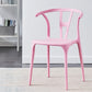 Modern Style Plastic Dining Chair Stackable Armless Dining Side Chair for Kitchen Pink 1 Piece Clearhalo ' kitchen&dining_furn' 'Dining Chairs' 'Dining Tables & Seating' 'dining_chair' 'furn' 'furn_dining_chair' 'Furniture' 'furniture_dining_chair' 'Kitchen & Dining Furniture' 'kitchen' 3885657