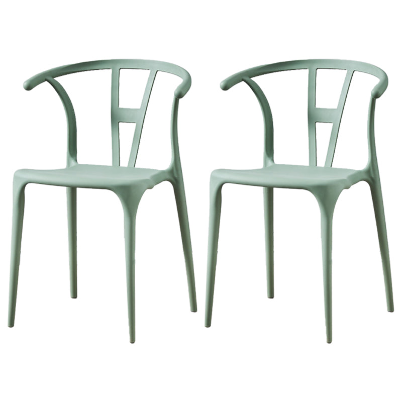 Modern Style Plastic Dining Chair Stackable Armless Dining Side Chair for Kitchen Light Green 2 Piece Set Clearhalo ' kitchen&dining_furn' 'Dining Chairs' 'Dining Tables & Seating' 'dining_chair' 'furn' 'furn_dining_chair' 'Furniture' 'furniture_dining_chair' 'Kitchen & Dining Furniture' 'kitchen' 3885665