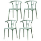 Modern Style Plastic Dining Chair Stackable Armless Dining Side Chair for Kitchen Light Green 4 Piece Set Clearhalo ' kitchen&dining_furn' 'Dining Chairs' 'Dining Tables & Seating' 'dining_chair' 'furn' 'furn_dining_chair' 'Furniture' 'furniture_dining_chair' 'Kitchen & Dining Furniture' 'kitchen' 3885666