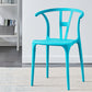 Modern Style Plastic Dining Chair Stackable Armless Dining Side Chair for Kitchen Lake Blue 1 Piece Clearhalo ' kitchen&dining_furn' 'Dining Chairs' 'Dining Tables & Seating' 'dining_chair' 'furn' 'furn_dining_chair' 'Furniture' 'furniture_dining_chair' 'Kitchen & Dining Furniture' 'kitchen' 3885670