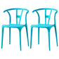 Modern Style Plastic Dining Chair Stackable Armless Dining Side Chair for Kitchen Lake Blue 2 Piece Set Clearhalo ' kitchen&dining_furn' 'Dining Chairs' 'Dining Tables & Seating' 'dining_chair' 'furn' 'furn_dining_chair' 'Furniture' 'furniture_dining_chair' 'Kitchen & Dining Furniture' 'kitchen' 3885671