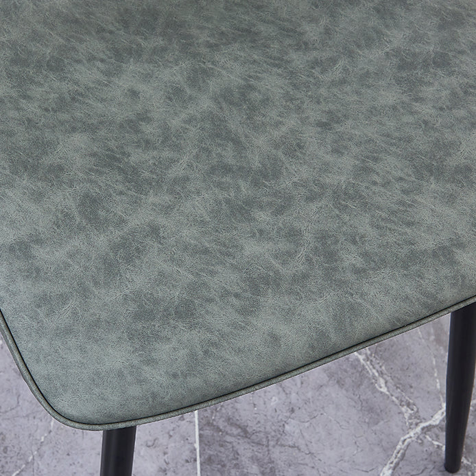 Contemporary Metal Dining Armless Chairs PU Leather Dining Chairs (Set of 2) Clearhalo ' kitchen&dining_furn' 'Dining Chairs' 'Dining Tables & Seating' 'dining_chair' 'furn' 'furn_dining_chair' 'Furniture' 'furniture_dining_chair' 'Kitchen & Dining Furniture' 'kitchen' 3885694