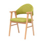 Modern Style Wooden Dining Chair Open Back Single Dining Side Arm Chair for Kitchen Green Clearhalo ' kitchen&dining_furn' 'Dining Chairs' 'Dining Tables & Seating' 'dining_chair' 'furn' 'furn_dining_chair' 'Furniture' 'furniture_dining_chair' 'Kitchen & Dining Furniture' 'kitchen' 3885711