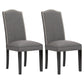 Contemporary Style Wooden Dining Chair Dining Armless Side Chairs for Kitchen Dark Gray 2 Piece Set Clearhalo ' kitchen&dining_furn' 'Dining Chairs' 'Dining Tables & Seating' 'dining_chair' 'furn' 'furn_dining_chair' 'Furniture' 'furniture_dining_chair' 'Kitchen & Dining Furniture' 'kitchen' 3885729