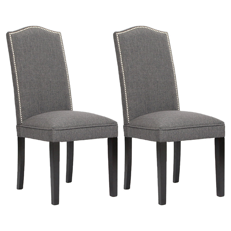 Contemporary Style Wooden Dining Chair Dining Armless Side Chairs for Kitchen Dark Gray 2 Piece Set Clearhalo ' kitchen&dining_furn' 'Dining Chairs' 'Dining Tables & Seating' 'dining_chair' 'furn' 'furn_dining_chair' 'Furniture' 'furniture_dining_chair' 'Kitchen & Dining Furniture' 'kitchen' 3885729