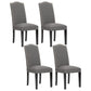 Contemporary Style Wooden Dining Chair Dining Armless Side Chairs for Kitchen Dark Gray 4 Piece Set Clearhalo ' kitchen&dining_furn' 'Dining Chairs' 'Dining Tables & Seating' 'dining_chair' 'furn' 'furn_dining_chair' 'Furniture' 'furniture_dining_chair' 'Kitchen & Dining Furniture' 'kitchen' 3885730